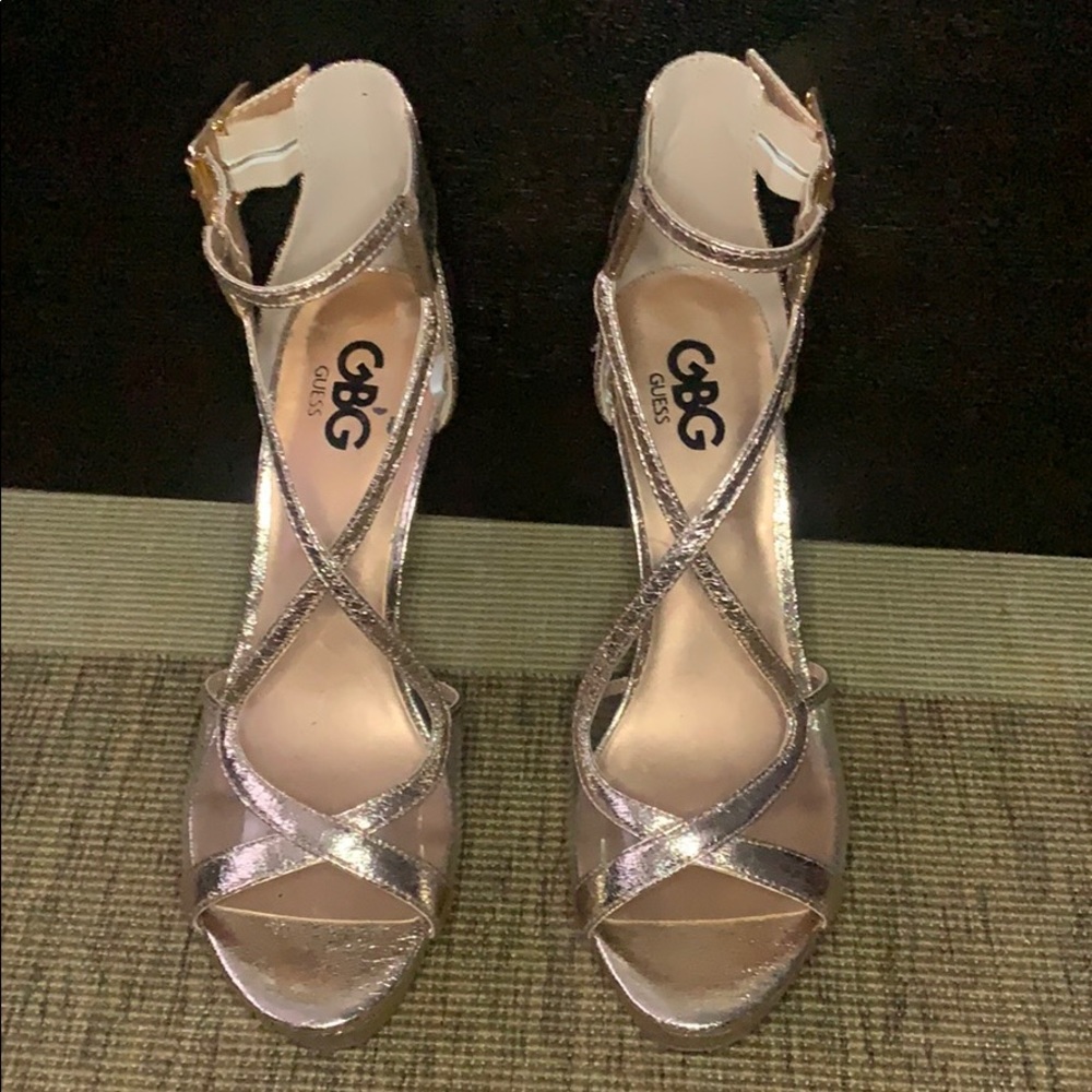 Gold Guess Heels